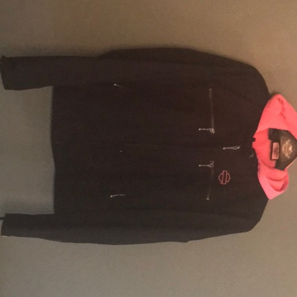 Harley-Davidson pink label hooded vest insert jacket. LIKE NEW